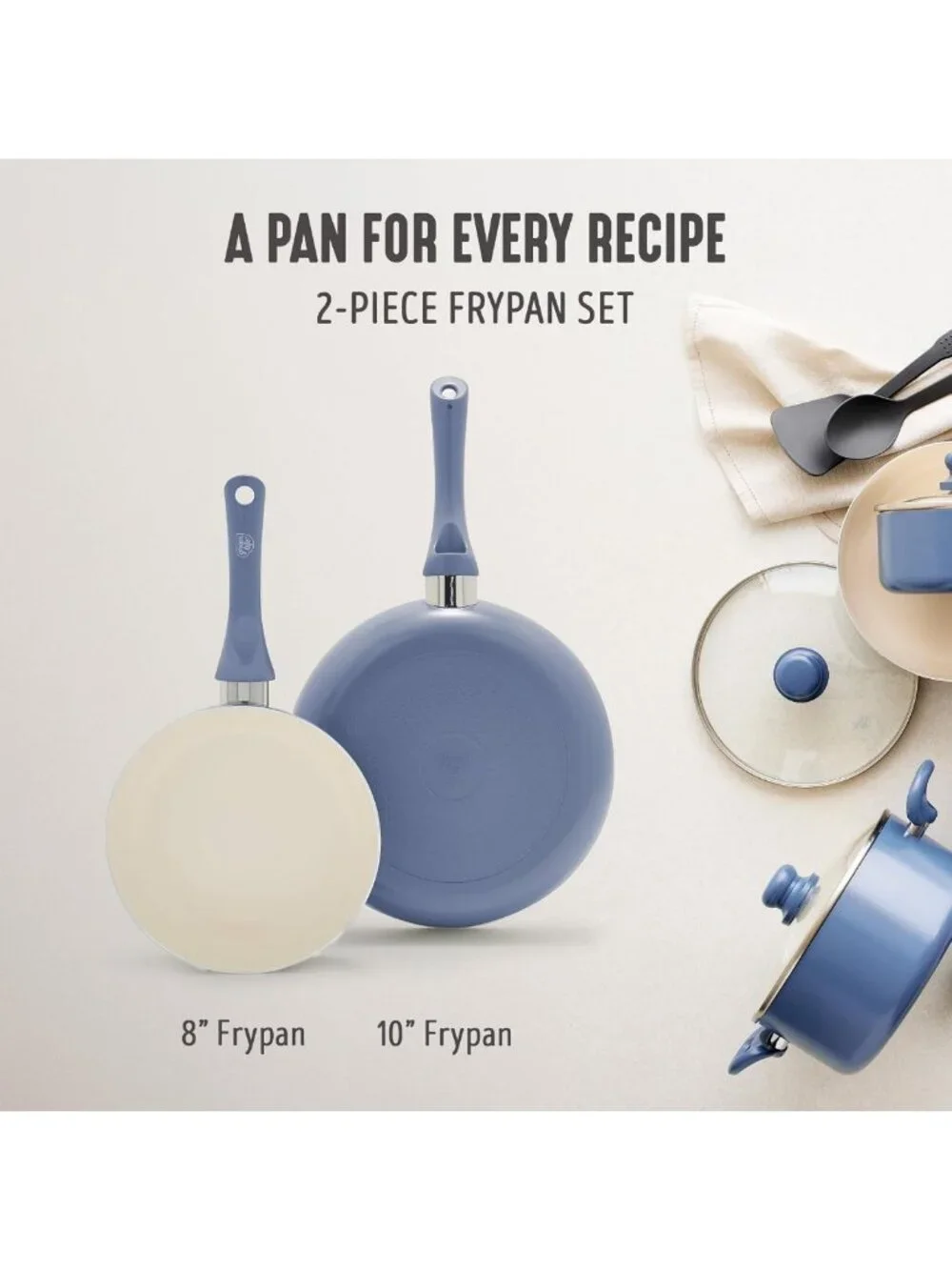 Ceramic Nonstick Skillet Set - 8